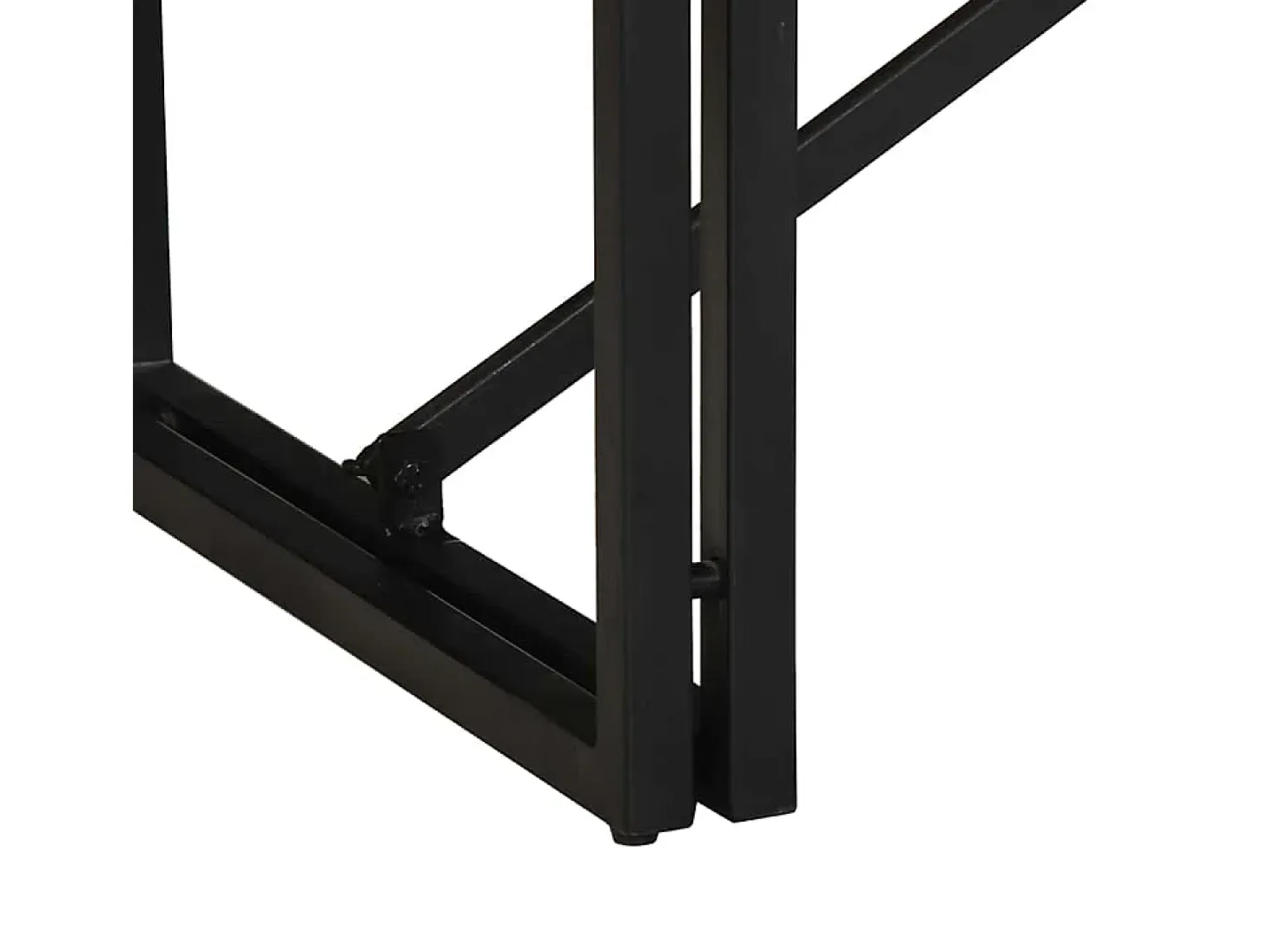 Mesa de centro de madera maciza de mango rugosa 100x50x35 cm