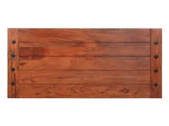 Mesa de centro de madera maciza de acacia 110x50x35 cm