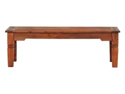 Mesa de centro de madera maciza de acacia 110x50x35 cm