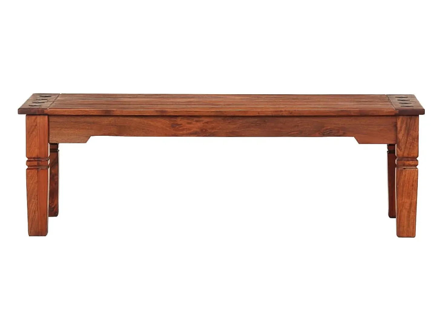 Mesa de centro de madera maciza de acacia 110x50x35 cm