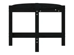Mesa de centro de madera maciza de pino negro 118x63x45 cm