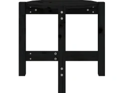 Mesa de centro de madera maciza de pino negro Ø52,5x45 cm ES59615