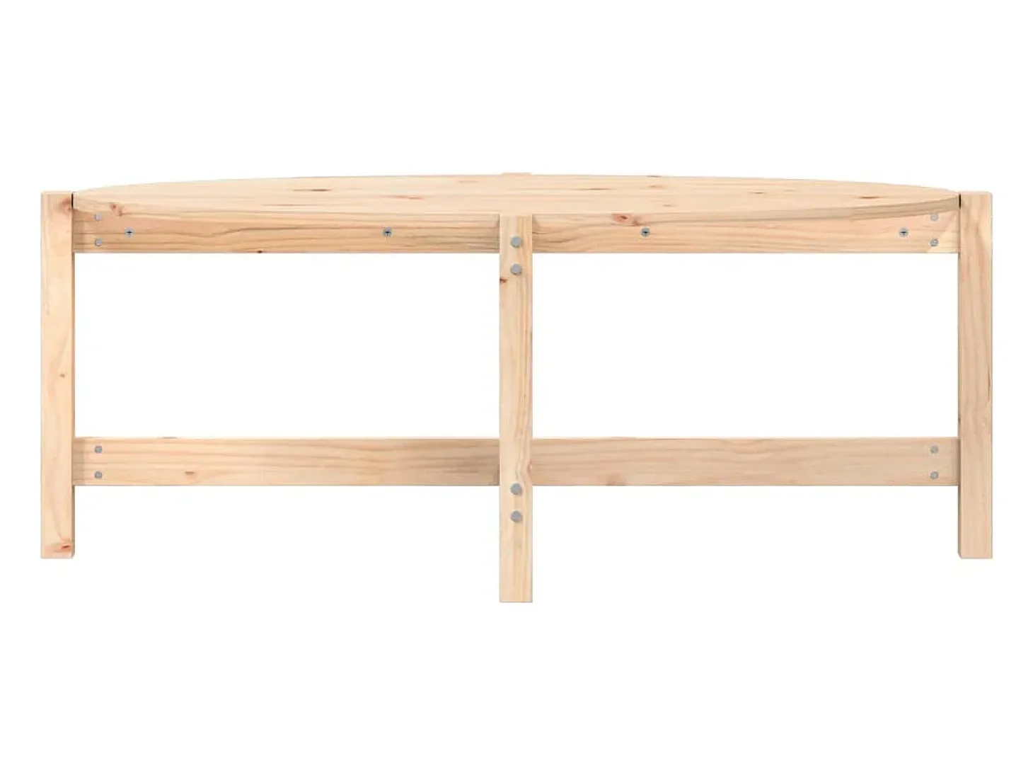Mesa de centro de madera maciza de pino 118x63x45 cm