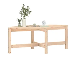 Mesa de centro de madera maciza de pino 118x63x45 cm