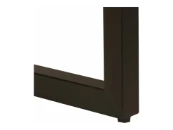 Mesa de centro de madera maciza reciclada y acero 100x50x35 cm
