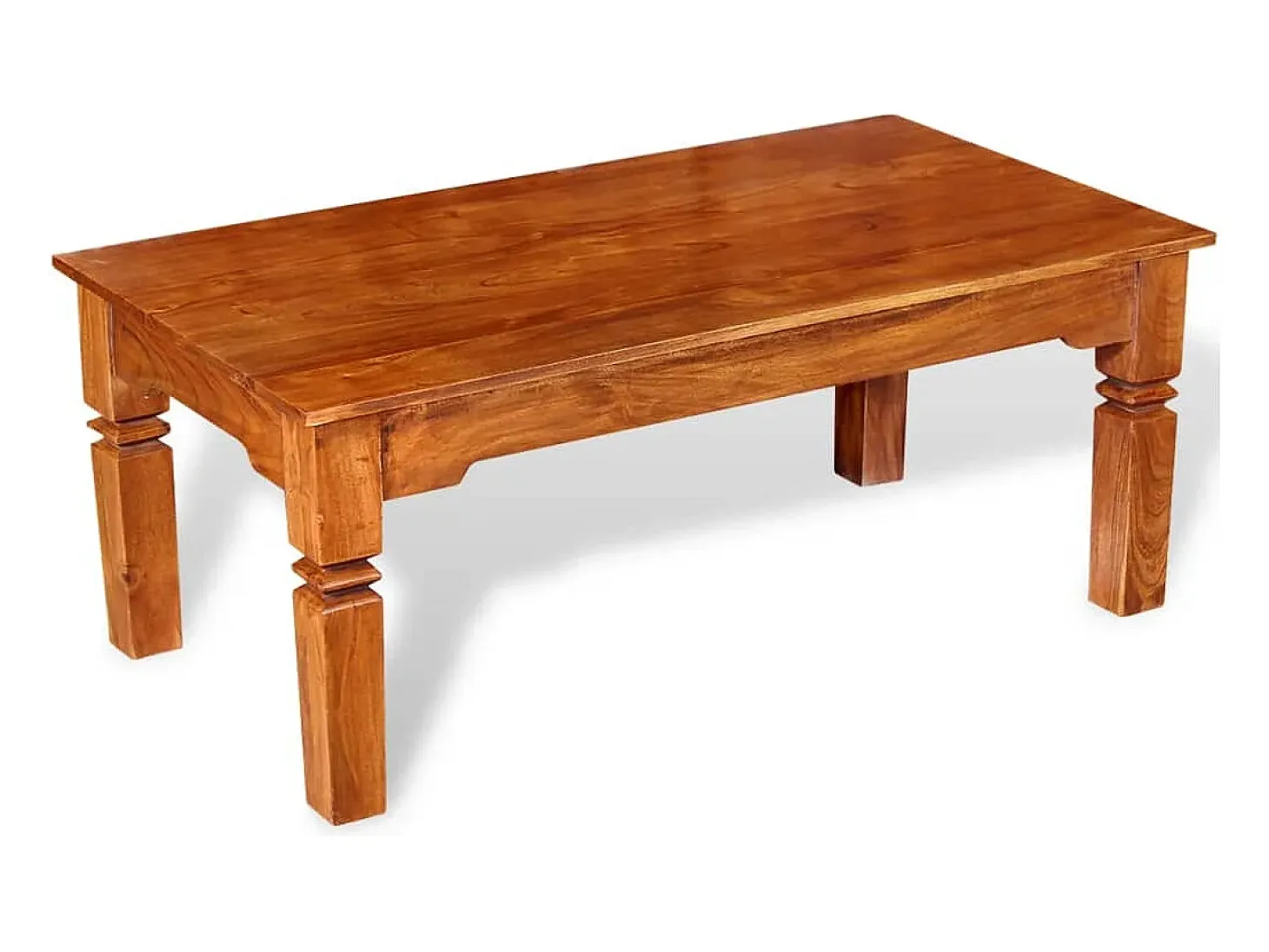 Mesa de centro de madera maciza 110x60x45 cm