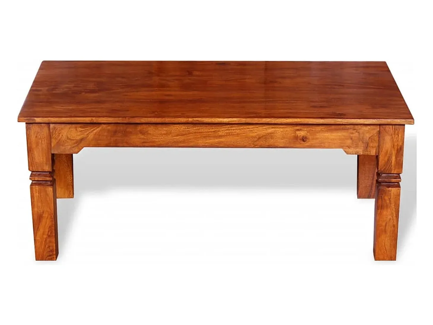Mesa de centro de madera maciza 110x60x45 cm