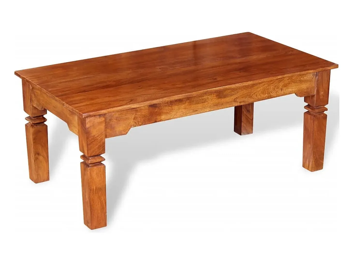 Mesa de centro de madera maciza 110x60x45 cm