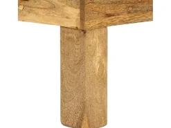 Mesa de centro de madera maciza de mango 110x55x35 cm