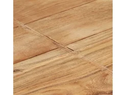 Mesa de centro de madera maciza de acacia 80x80x28 cm