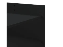 Mesa de centro de madera de ingeniería negra 100x50x50 cm