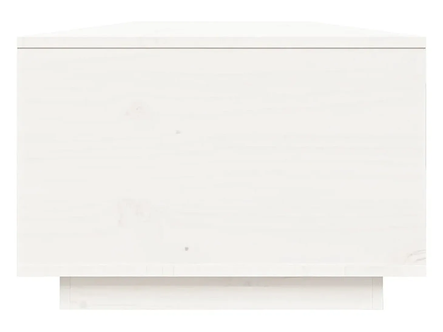 Mesa de centro de madera maciza de pino blanco 80x50x35,5 cm