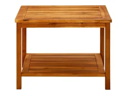 Mesa de centro de madera maciza de acacia 60x60x45 cm