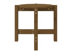 Mesa de centro de madera maciza de pino marrón miel Ø52,5x45 cm ES15008