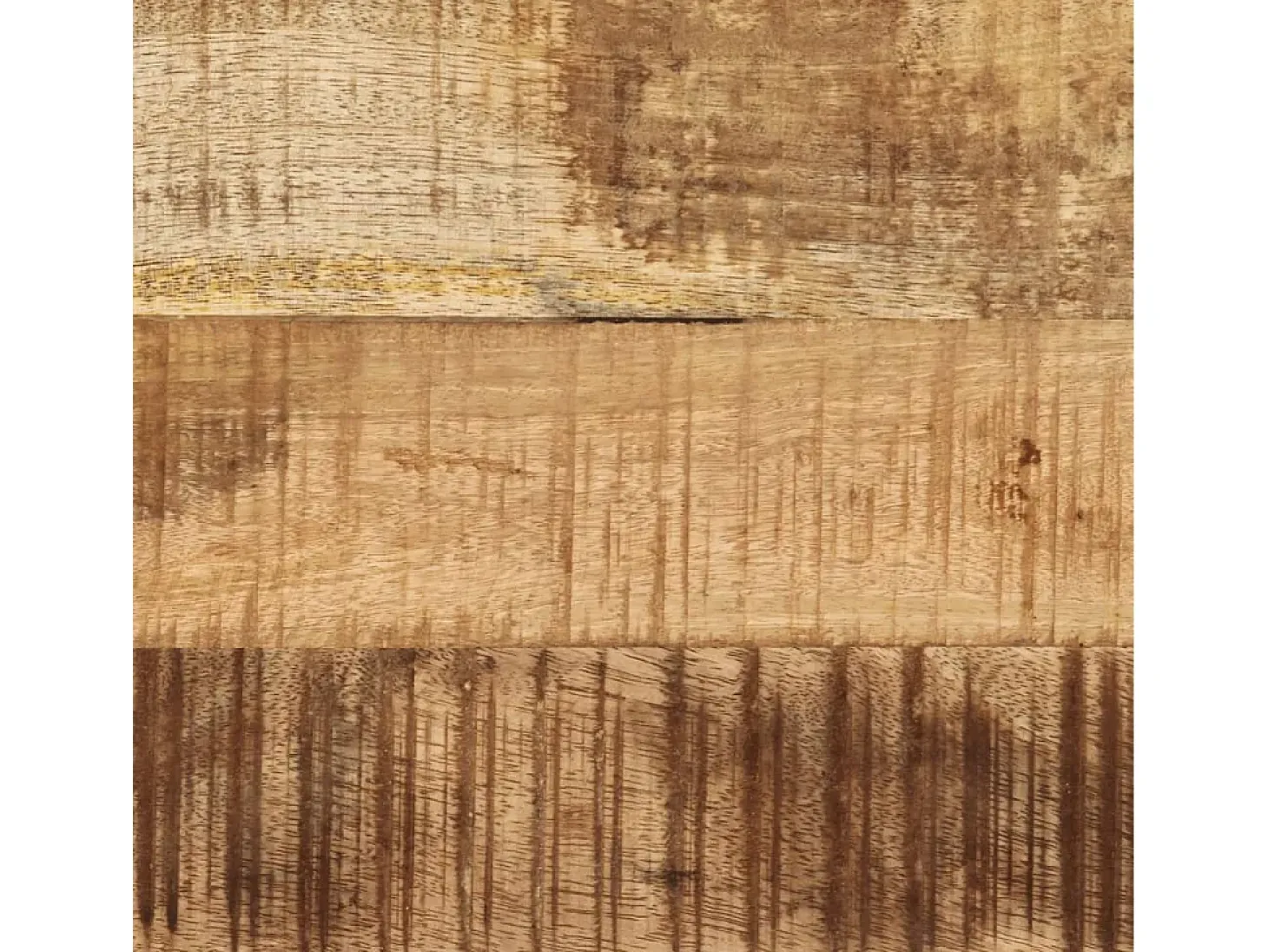Mesa de centro de madera maciza de mango rugosa 100x50x35 cm