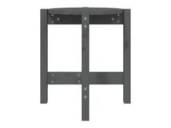 Mesa de centro de madera maciza de pino gris Ø42,5x45 cm ES71641
