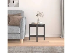 Mesa de centro de madera maciza de pino gris Ø42,5x45 cm ES71641