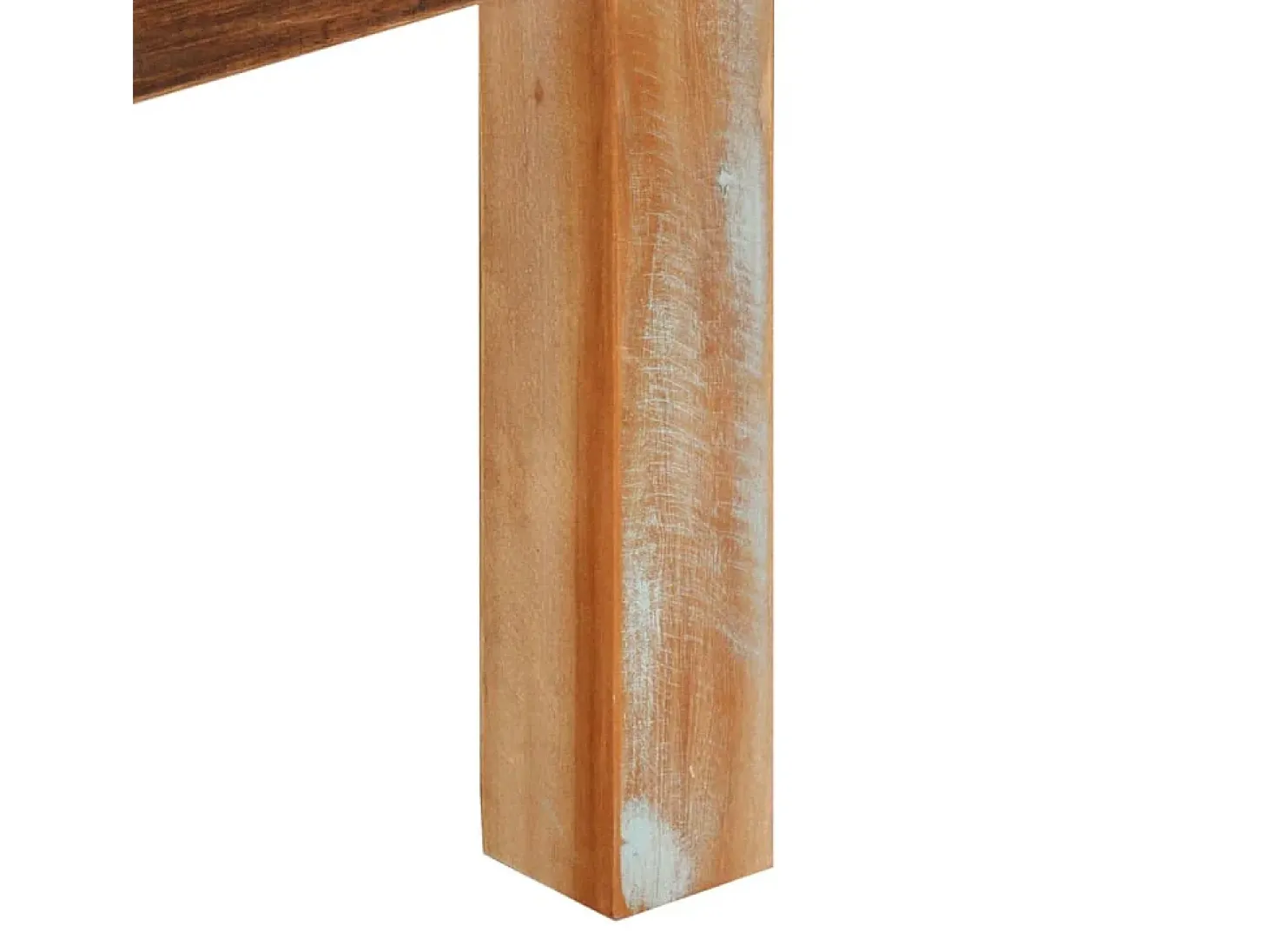 Mesa de centro de madera maciza reciclada 55x55x35 cm