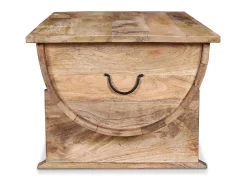Mesa de centro de madera maciza de mango 88x50x40 cm