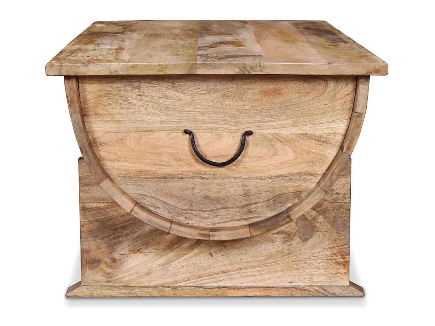 Mesa de centro de madera maciza de mango 88x50x40 cm