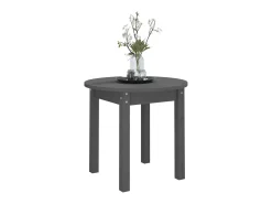 Mesa de centro de madera maciza de pino gris Ø 45x40 cm ES70792