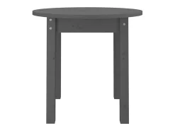 Mesa de centro de madera maciza de pino gris Ø 45x40 cm ES70792