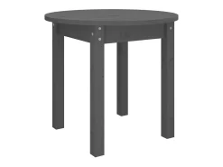 Mesa de centro de madera maciza de pino gris Ø 45x40 cm ES70792
