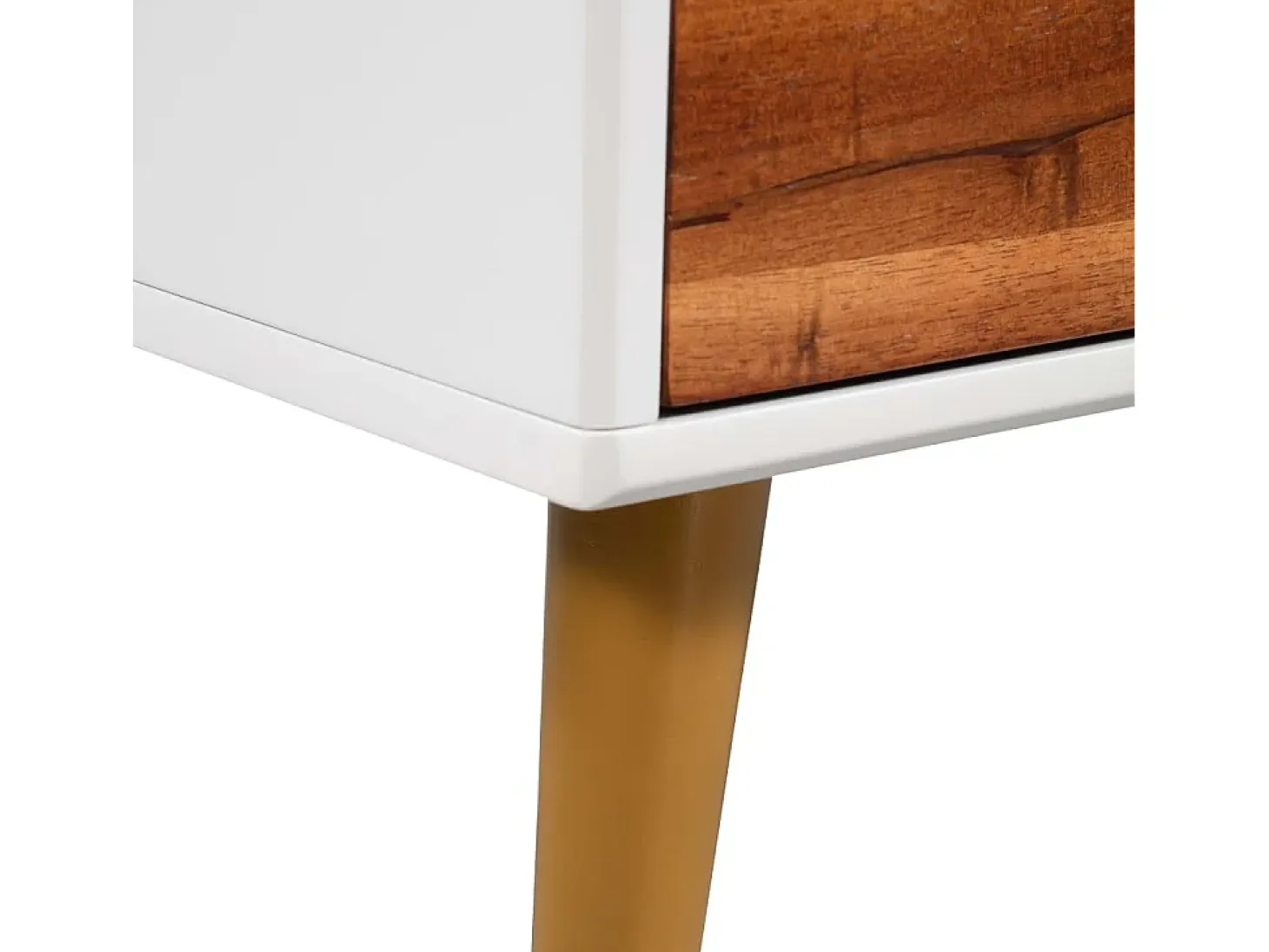 Mesa de centro de madera de acacia maciza 90x50x40 cm