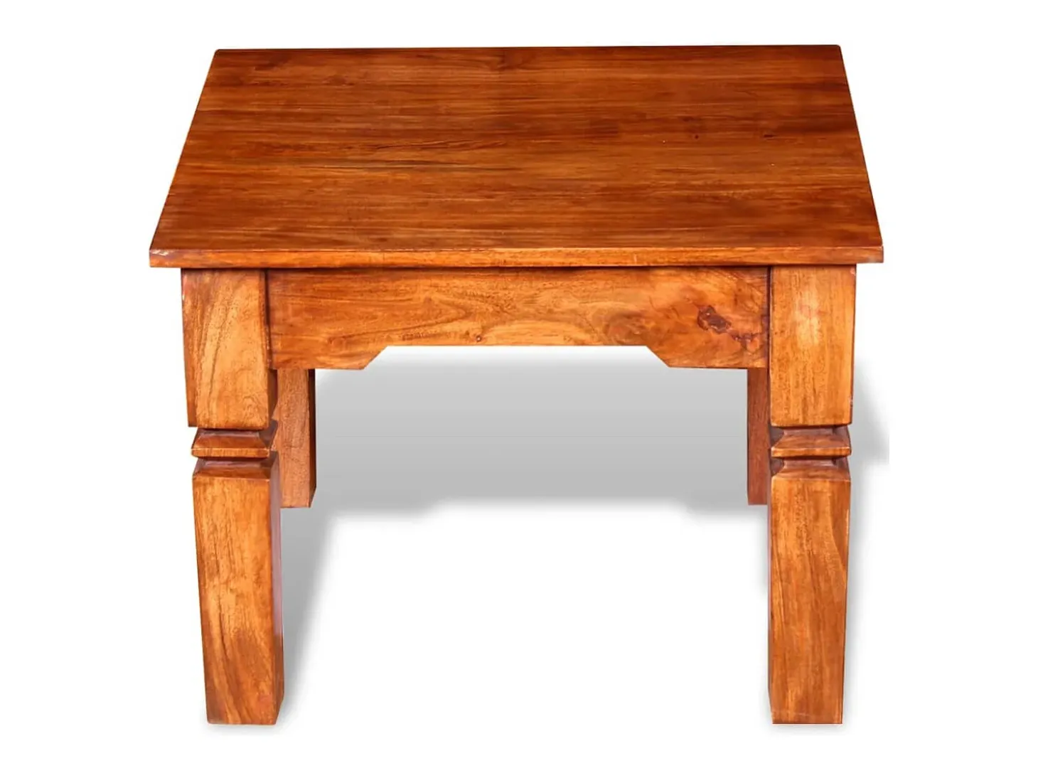 Mesa de centro de madera maciza 60x60x45 cm