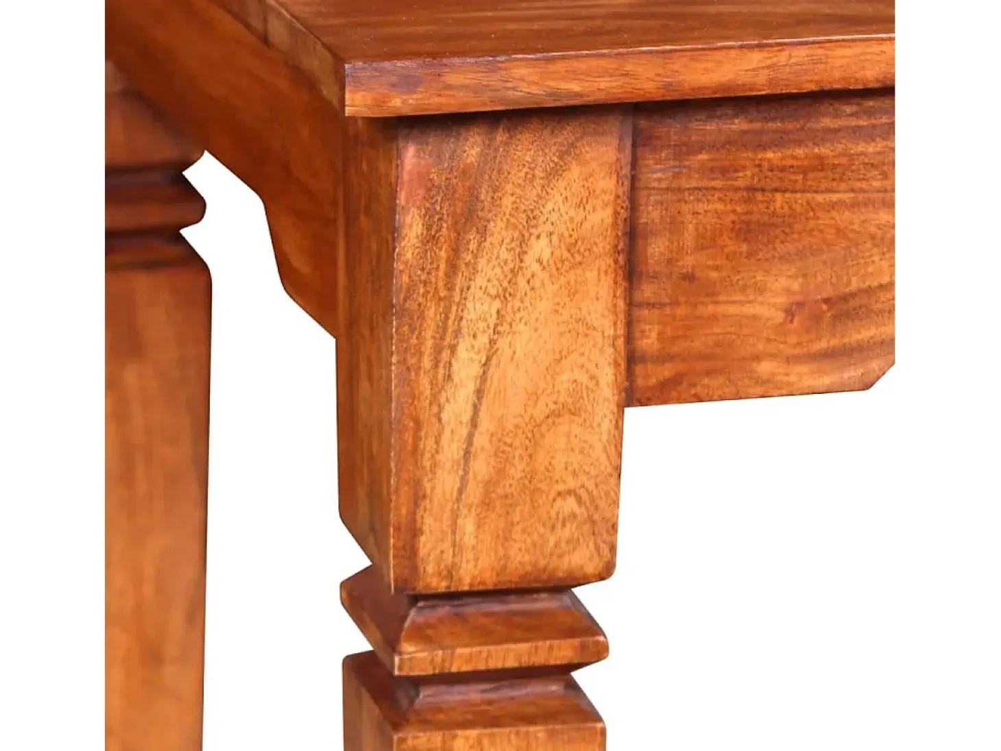 Mesa de centro de madera maciza 60x60x45 cm