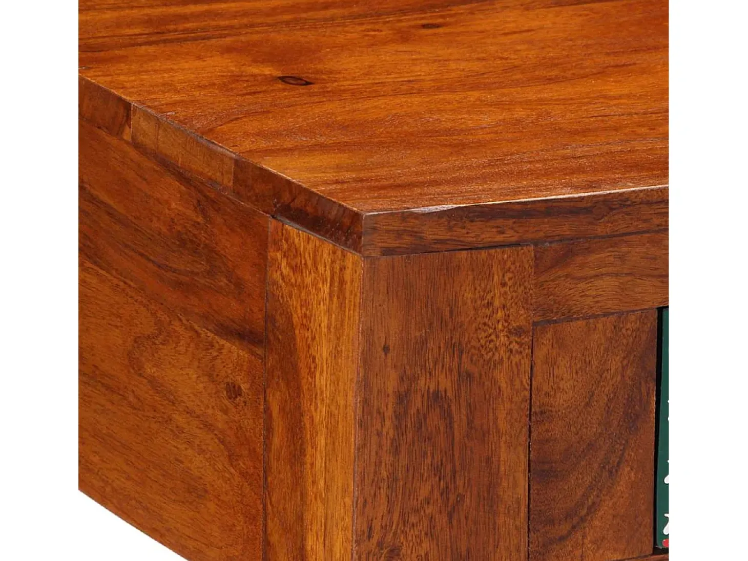 Mesa de centro de madera maciza de acacia 90x50x40 cm