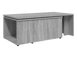 Mesa de centro de madera contrachapada gris Sonoma 150x50x35 cm