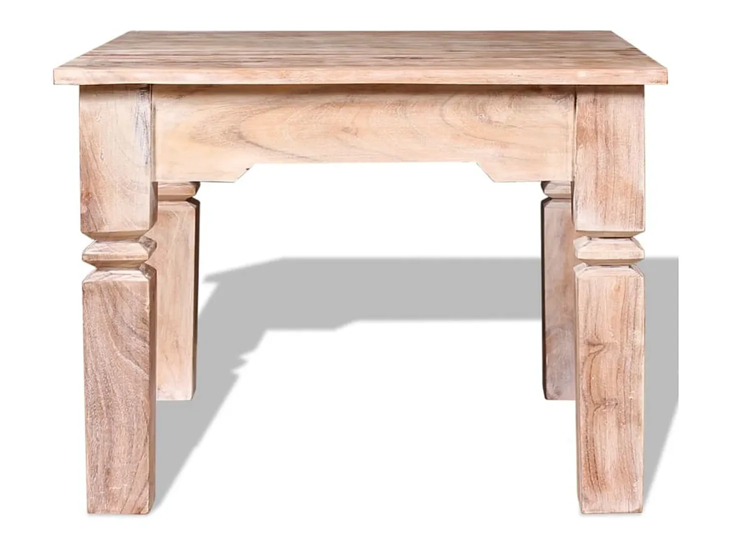 Mesa de centro de madera de acacia 60x60x45 cm