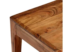 Mesa de centro de madera maciza 88x50x38 cm