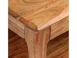 Mesa de centro de madera maciza 88x50x38 cm