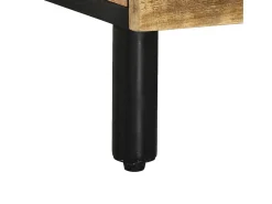 Mesa de centro de madera maciza de mango 80x50x40 cm