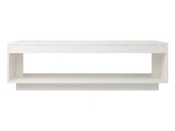 Mesa de centro de madera maciza de pino blanco 110x50x33,5 cm