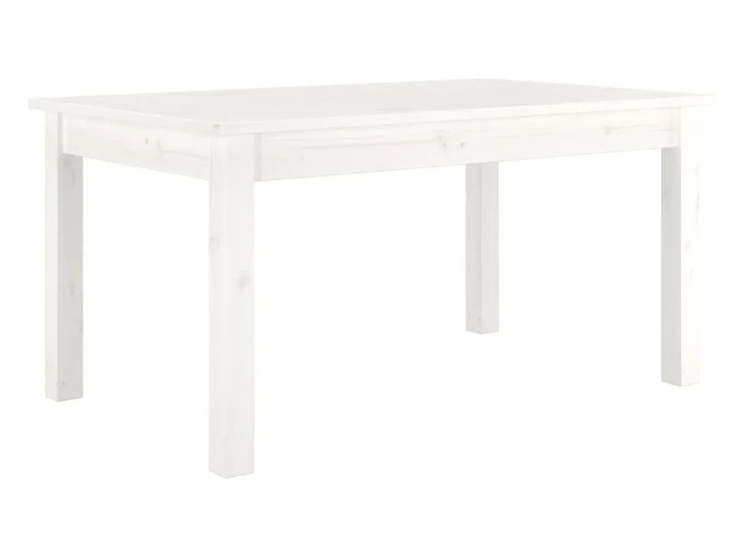 Mesa de centro de madera maciza de pino blanco 80x50x40 cm