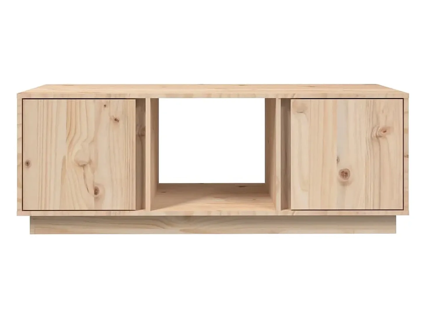 Mesa de centro de madera maciza de pino 110x50x40 cm