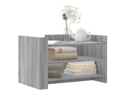 Mesa de centro de madera de ingeniería gris Sonoma 80x50x50 cm