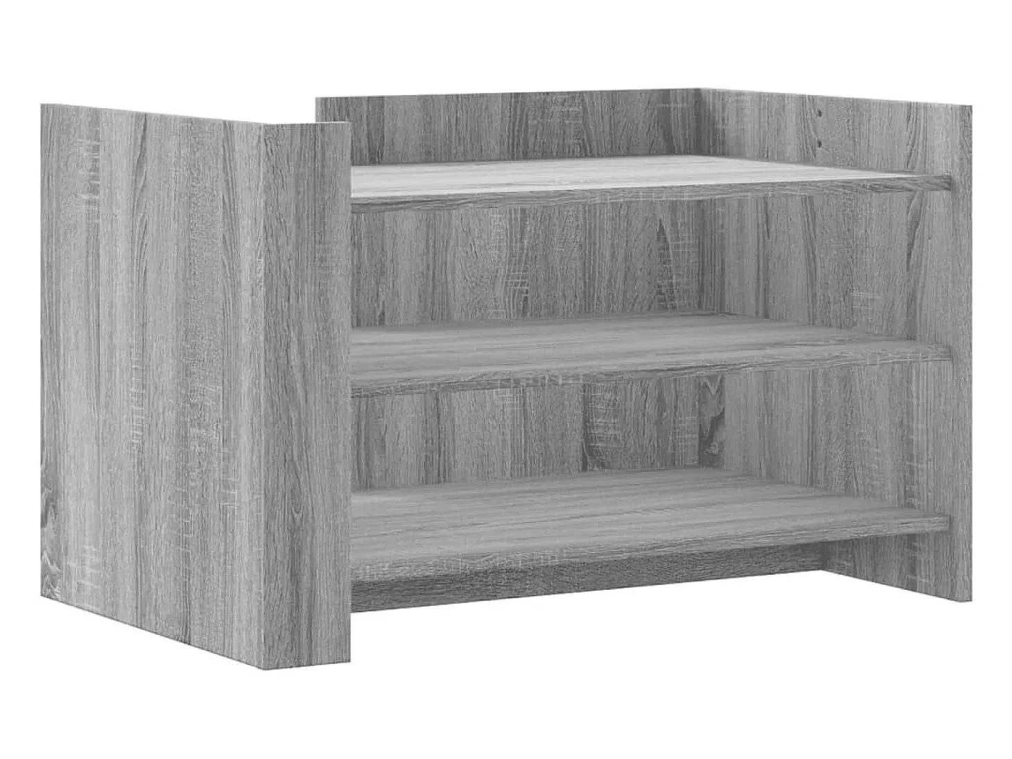 Mesa de centro de madera de ingeniería gris Sonoma 80x50x50 cm