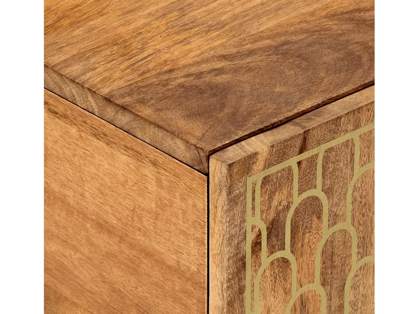 Mesa de centro de madera maciza mango 100x54x40 cm