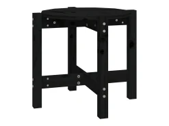 Mesa de centro de madera maciza de pino negro Ø52,5x45 cm
