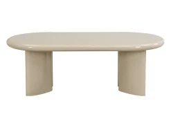 Mesa de centro de MDF - Beige lacado - TABEMI