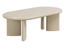 Mesa de centro de MDF - Beige lacado - TABEMI