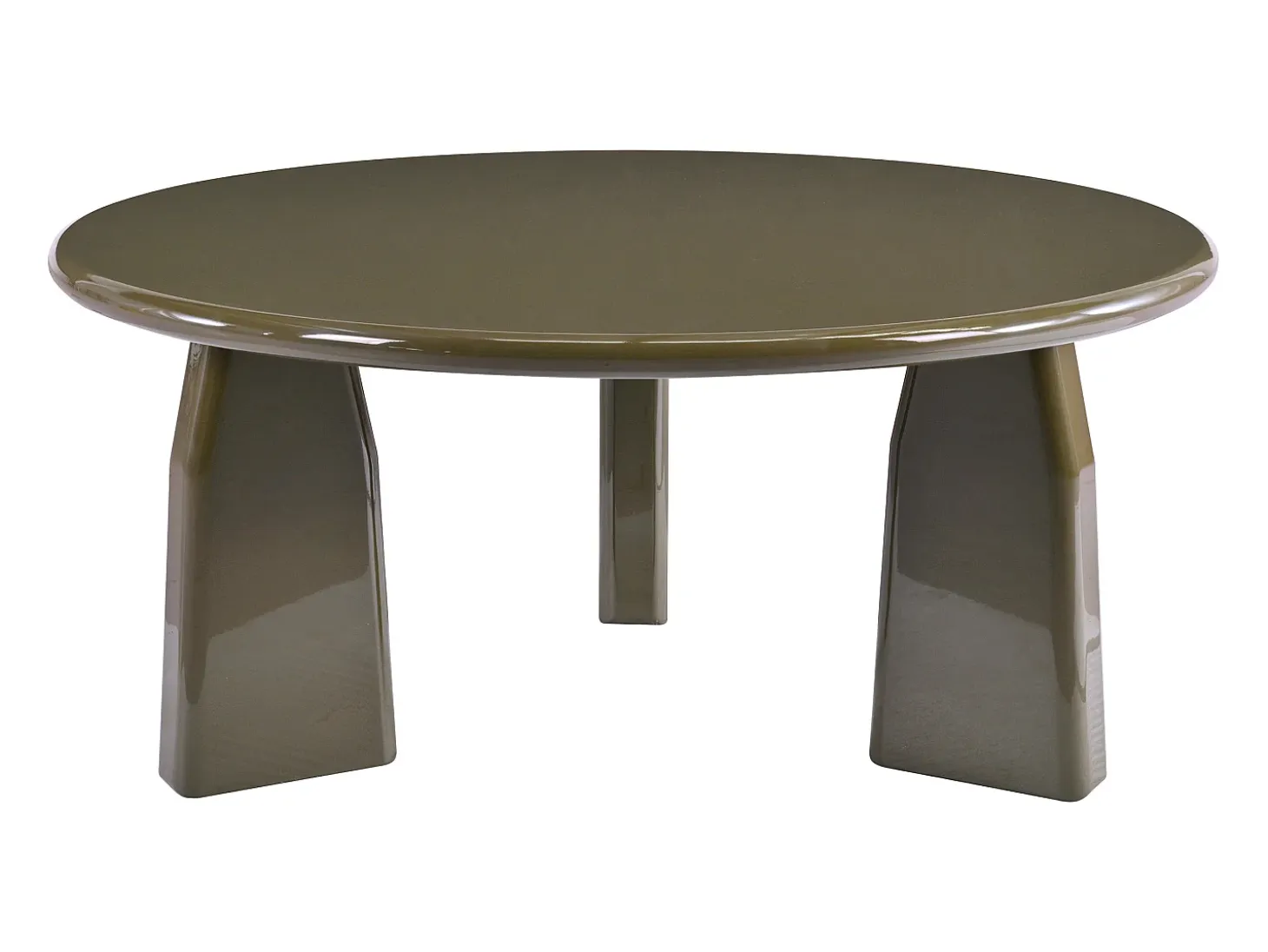 Mesa de centro de MDF - Caqui lacado - ZINAPA