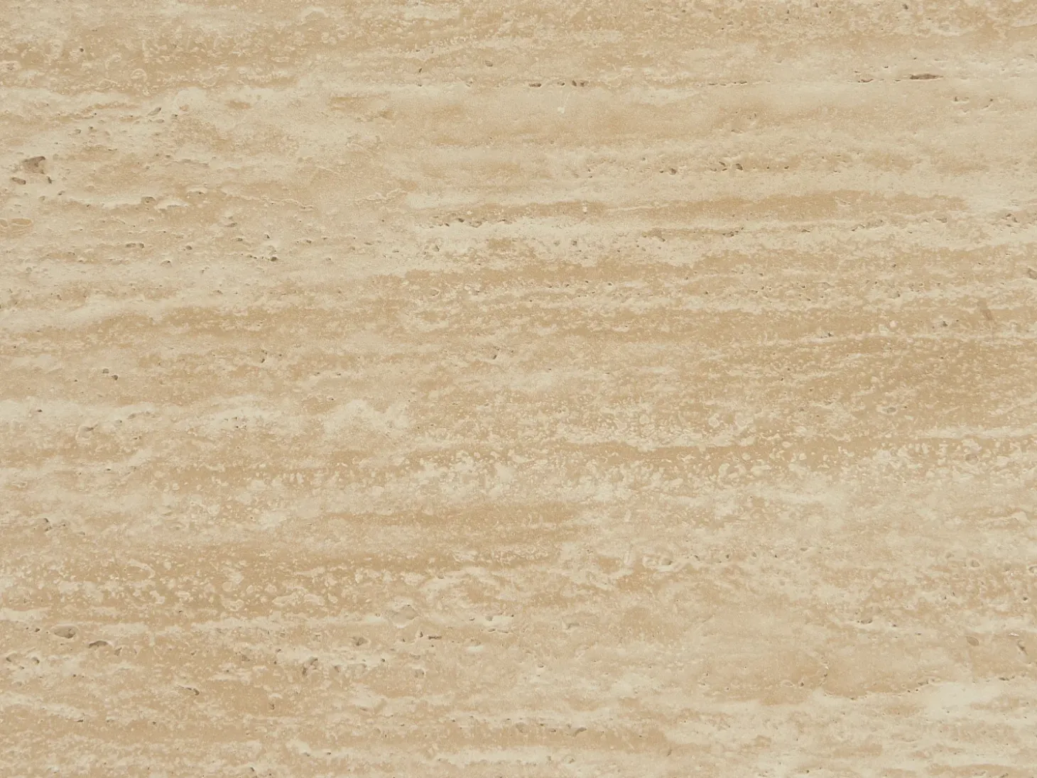 Mesa de centro de MDF - Efecto travertino beige y natural claro - ALOZYA