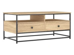 Mesa de centro de roble Sonoma 100x51x45 cm madera de ingeniería