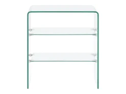 Mesa de centro de vidrio templado 50x40x56 cm ES92024
