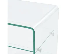 Mesa de centro de vidrio templado 50x40x56 cm ES92024